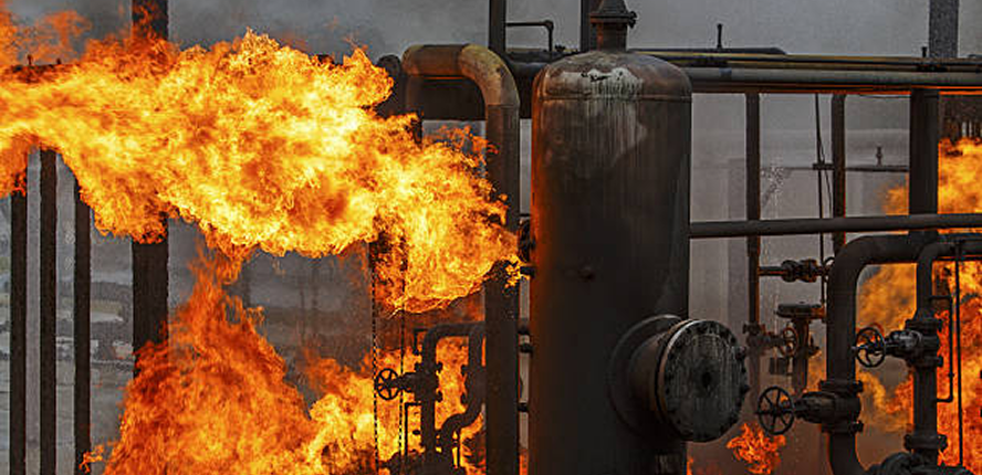 Industrial plant fires